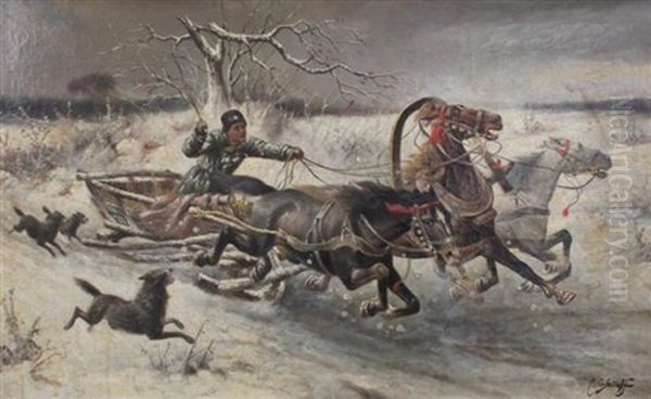 Troika Chased By Wolves - view 1