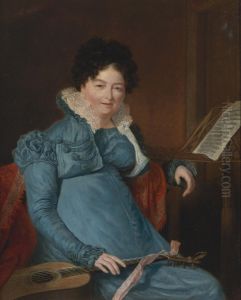 Portrait Of Mrs. Edward Scheener by Jacques Laurent Agasse