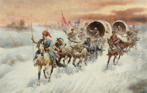 Gold Transporting In Siberia - view 1