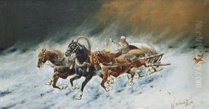 Sleigh-troika Sleigh-troika