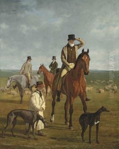 Lord Rivers Out Coursing On Newmarket Heath Lord Rivers Out Coursing On Newmarket Heath