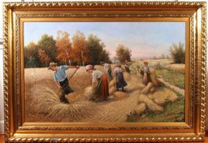 The Harvest by Adolf (Constantin) Baumgartner-Stoiloff