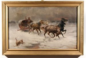 In The Troika On A Wintry Night