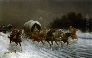 La Troika by Adolf (Constantin) Baumgartner-Stoiloff