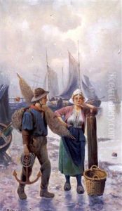 Nuori Kalastaja Ja Tytto (young Fisherman With A Girl) Nuori Kalastaja Ja Tytto (young Fisherman With A Girl)