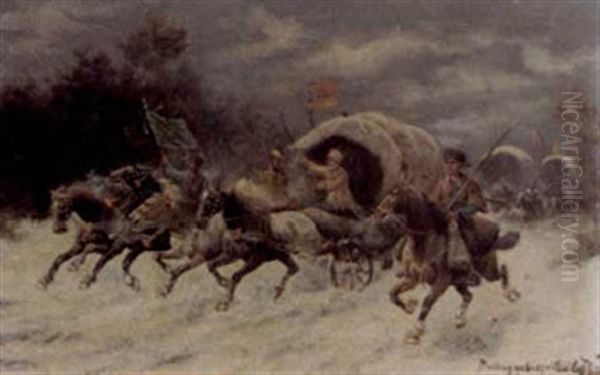 A Charging Convoy - view 1