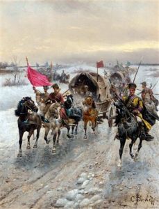 Advancing Cossack Convoy
