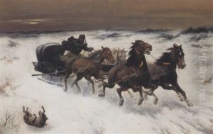 Racing Sledge by Adolf (Constantin) Baumgartner-Stoiloff