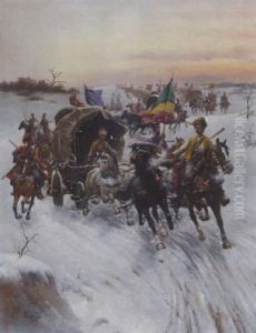 Russische Winterlandschaft