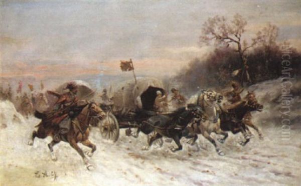 The Convoy In The Snow - view 1