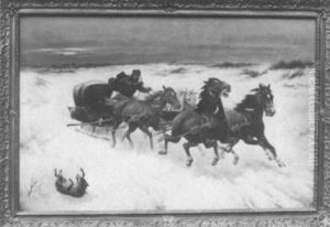 Sleigh Ride by Adolf (Constantin) Baumgartner-Stoiloff