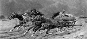 Gefahrliche Reise by Adolf (Constantin) Baumgartner-Stoiloff