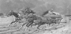 Gefahrlicher Reise by Adolf (Constantin) Baumgartner-Stoiloff