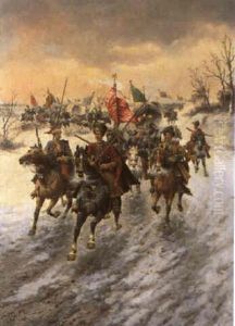 Der Goldtransport Aus Sibirien by Adolf (Constantin) Baumgartner-Stoiloff