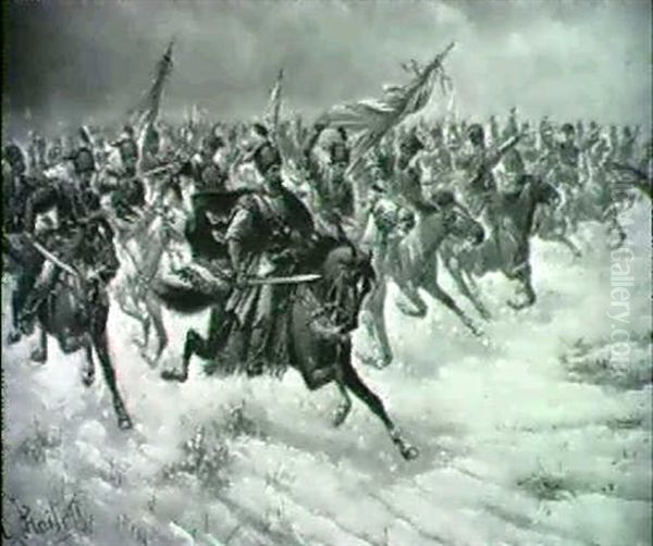 Russian Calvary Charge - view 1