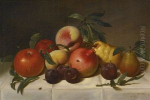 Still Life With Plums, Pears, Pomegranates, And Apples by Peter Baumgras
