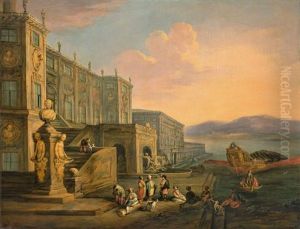 Harbour Fantasy With Papal Palace And The Bucintoro
