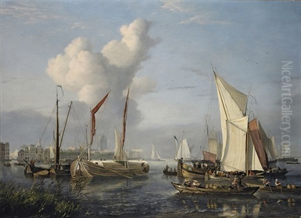 A View Of The Port At Dordrecht - view 1