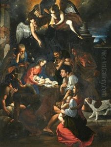 Adoracion De Los Pastores by Juan Bautista Maino