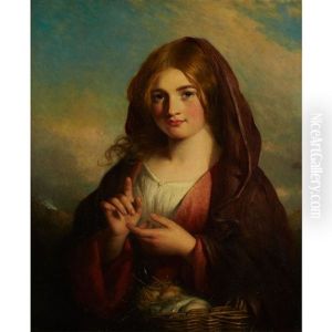 A Girl With A Basket Of Eggs