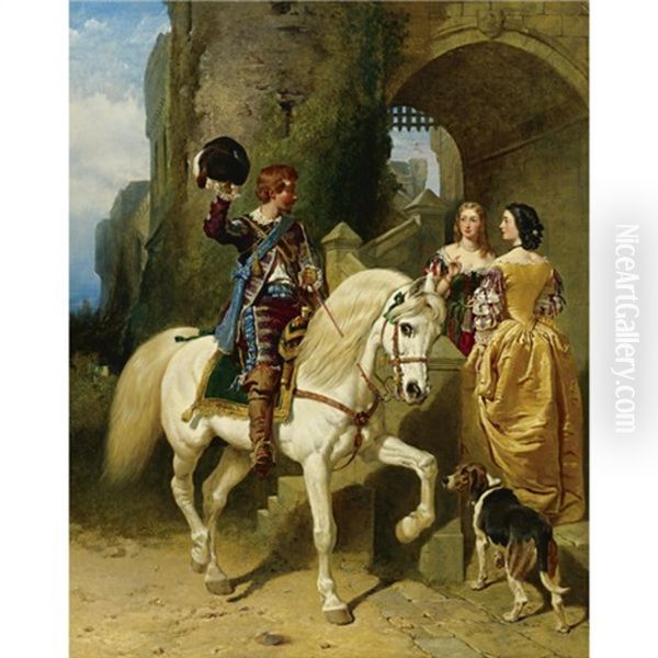A Cavalier's Visit - view 1