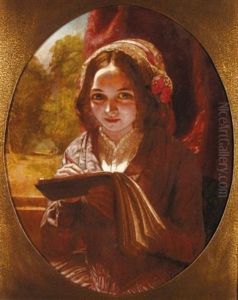 Portrait Of A Girl With A Notebook