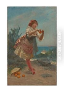 La Vendeuse D'orange by Emile Antoine Bayard