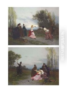 The Duel (+ The Reconciliation; 2 Works) by Emile Antoine Bayard