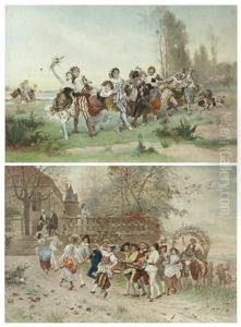 Farandole De Danseurs (+ Fete Villageoise; Pair) Farandole De Danseurs (+ Fete Villageoise; Pair)