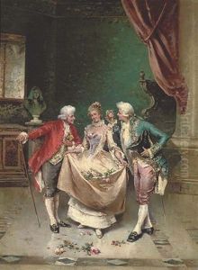 Scene Galante by Emile Antoine Bayard