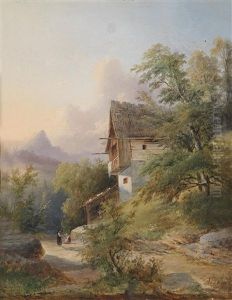 Begegnung Am Land by Anton Bayer