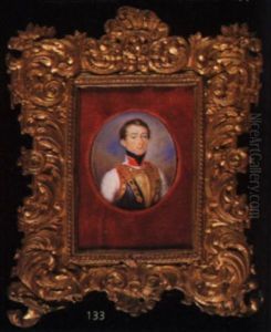 Portrait Of An Austrian Officier Of The Kurassier Regiment, Friedrich Anton Prinz Zu Hohenzollern-hechingen No.8