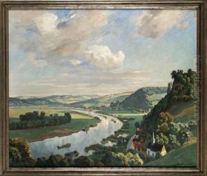 Frankische Landschaft Am Main