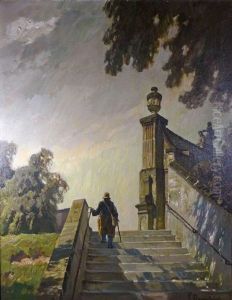 Die Treppe Am Katzenberg by Fritz Bayerlein