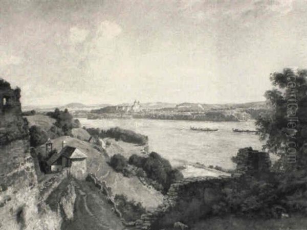 Sommerlicher Block Uber Die Donau - view 1