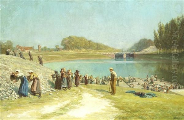 Unloading Flints, St. Valery Sur Somme - view 1