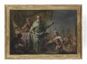Moses And The Gathering Of The Manna By The Israelites
