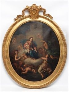 Virgen Con El Nino Y Angeles Virgen Con El Nino Y Angeles