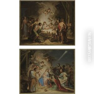 Adoration Of The Magi (+ Adoration Of The Shepherds; Pair)