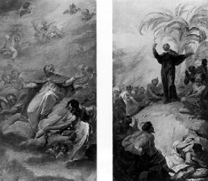 The Apotheosis Of Saint Peter Preaching by Francisco Bayeu Y Subias