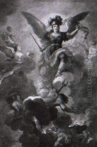 Saint Michel Archange Terrassant Les Ames De L'enfer by Francisco Bayeu Y Subias