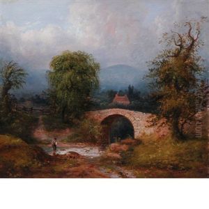 Bridge In The Katerskills, New York by Walter McPherson Bayne