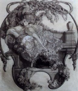 A Fantasy by Franz von (Choisy Le Conin) Bayros