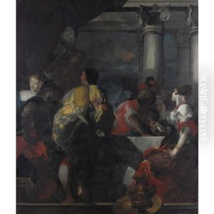 Il Banchetto Di Balthasar by Giuseppe Bazzani