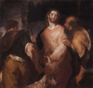 Cristo Sulla Strada Di Emmaus by Giuseppe Bazzani