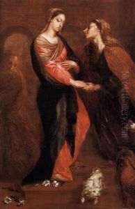 La Visitazione by Giuseppe Bazzani