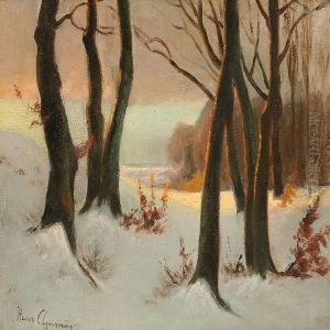 Sunny Weather On A Winter Day In A Forest Sunny Weather On A Winter Day In A Forest