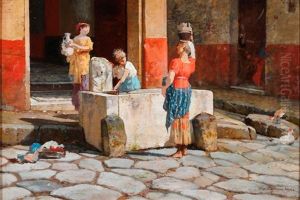 Women At The Well by Luigi Bazzani