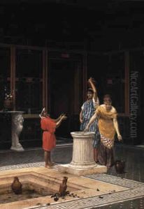 At The Well, Pompei by Luigi Bazzani