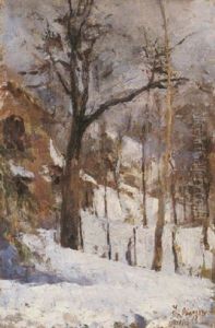 Paesaggio Innevato by Leonardo Bazzaro